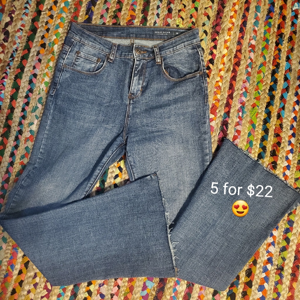 Sale Denim Colab Flares Size 10